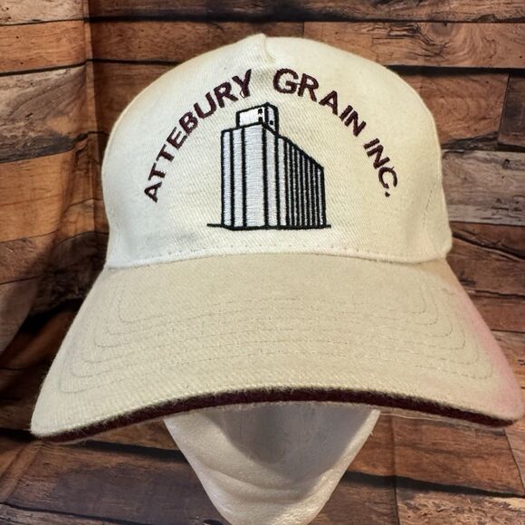 Attebury Grain Hat Cap Cream Adjustable H & L Strap Elevator Farm Outdoors - Picture 1 of 7